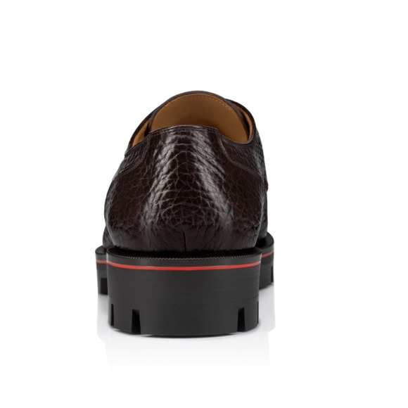 Christian Louboutin Mens Davisol Flat Brown Lug Sole Derby Oxford Loafer 44 11 main image 10